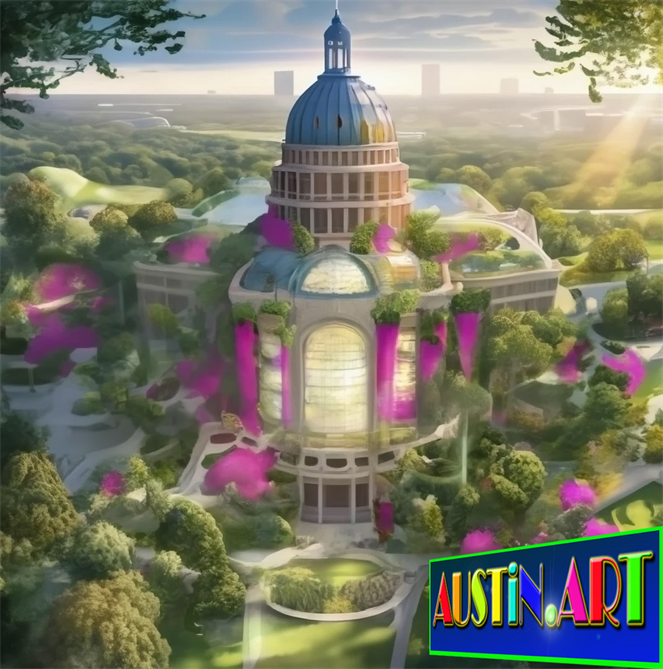 Austin Capitol Building World Tour Art  COLLECTION
Created By Artist DAPACU Austin.Art